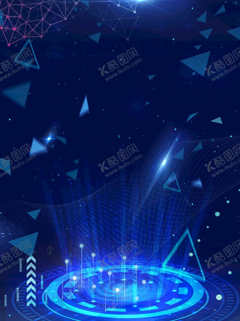 编号：37054609150041053456【酷图网】源文件下载-科技背景蓝色眼睛年会