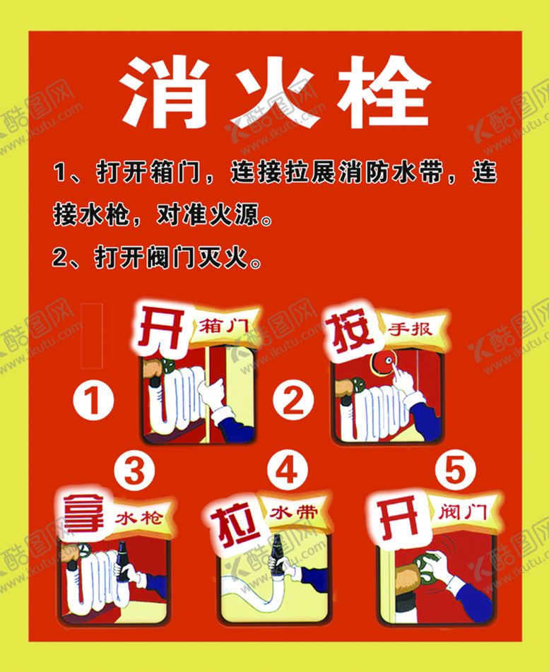 编号：79086109201243588901【酷图网】源文件下载-消火栓使用方法