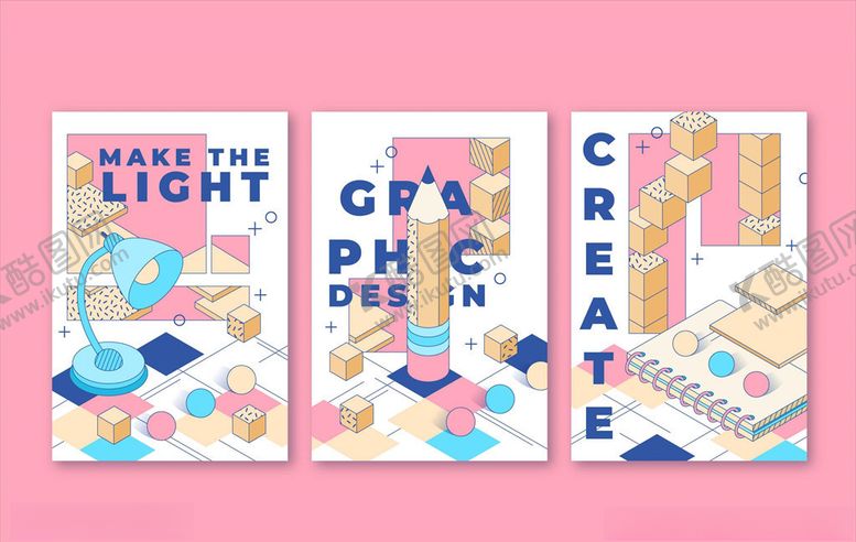 编号：72069810030336142830【酷图网】源文件下载-创意几何卡片