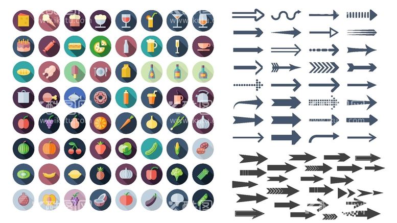 编号：71359810220454145397【酷图网】源文件下载-箭头水果图标