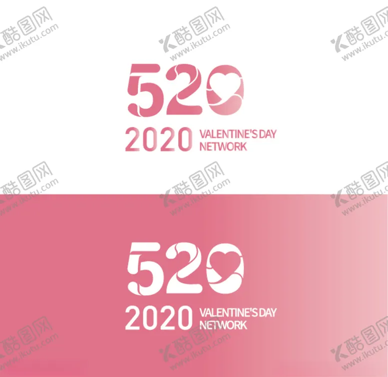 编号：91150106260102529700【酷图网】源文件下载-520网络情人节字体设计
