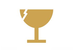 易碎玻璃杯