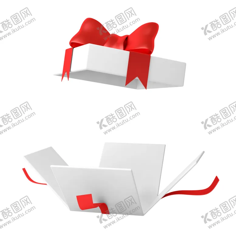 编号：10464202062354339882【酷图网】源文件下载-立体打开礼包礼盒年货节