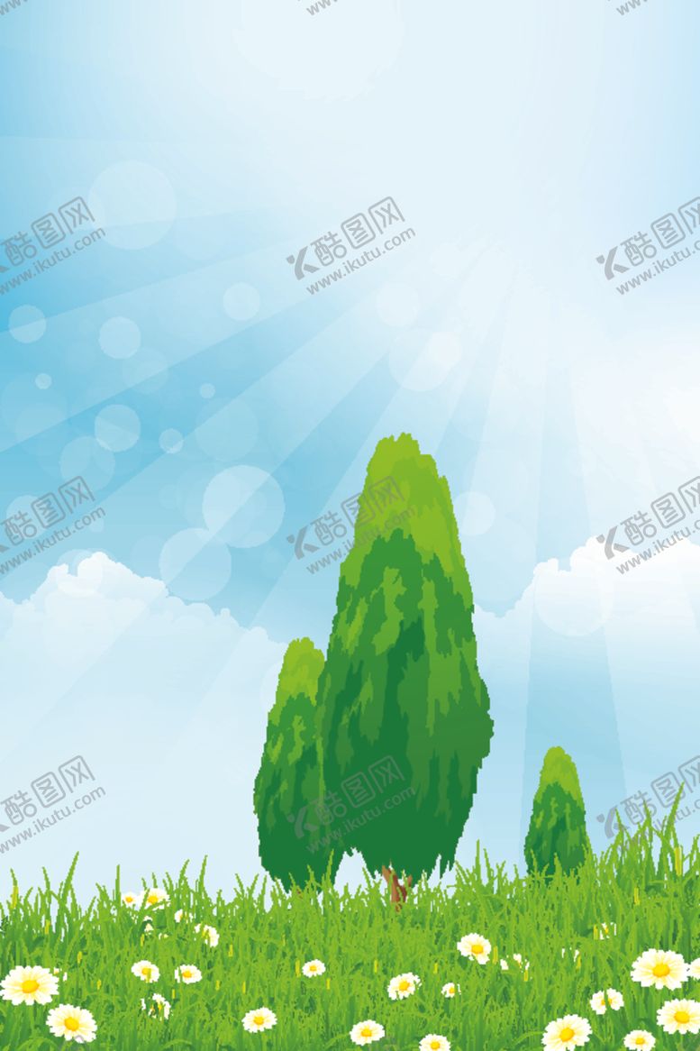 编号：42058104192036273311【酷图网】源文件下载-蓝天草地