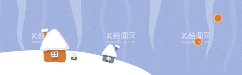 编号：27345009231258174091【酷图网】源文件下载-卡通雪房子