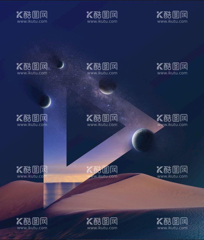 编号：43612010121232479826【酷图网】源文件下载-创意星空合成海报图片