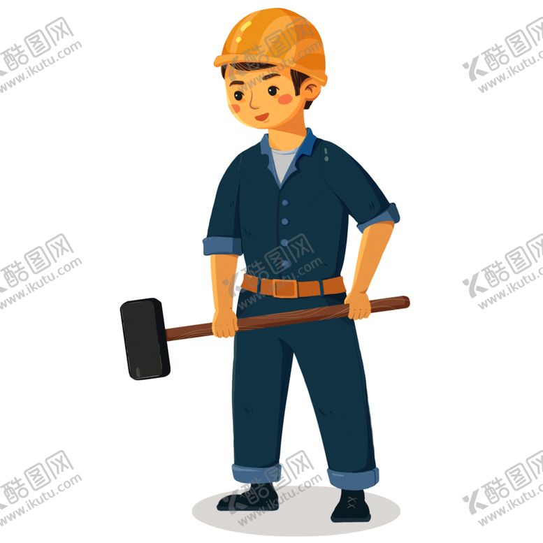 编号：59376202131100562010【酷图网】源文件下载-建筑工人插画