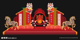 中式传统节日庆典场景