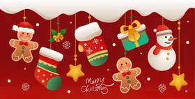 圣诞装饰元素喜庆图案