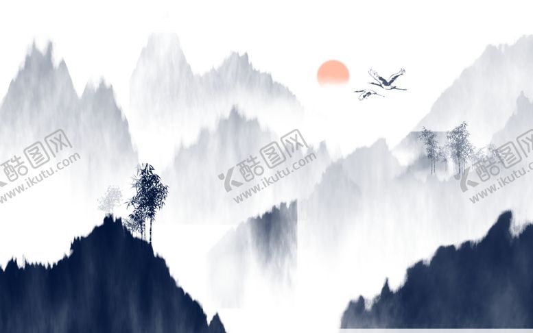 编号：68815709261524424932【酷图网】源文件下载-水墨山