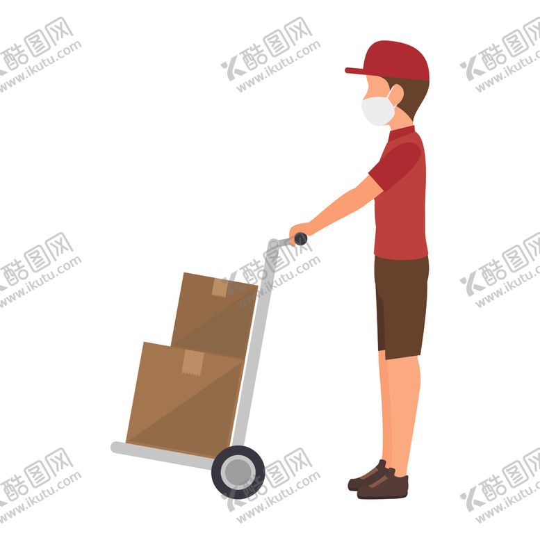 编号：85246504180403528925【酷图网】源文件下载-快递员