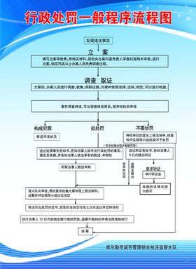行政处罚流程图一般程序
