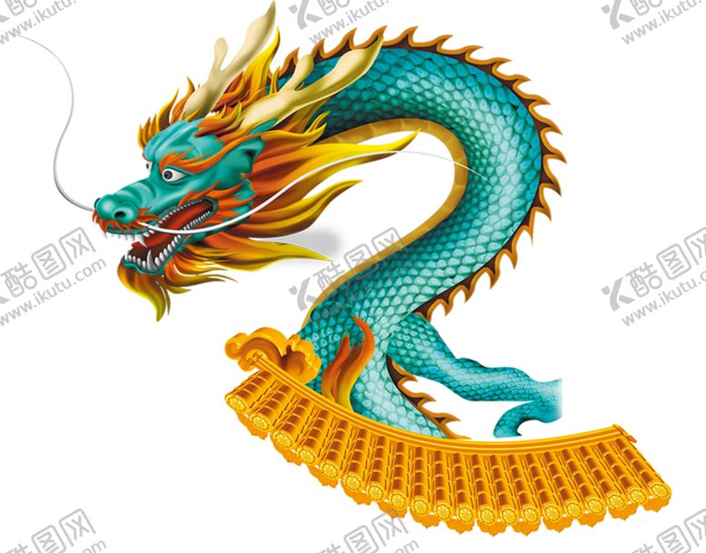 编号：56610305062158375389【酷图网】源文件下载-中国风金色龙元素