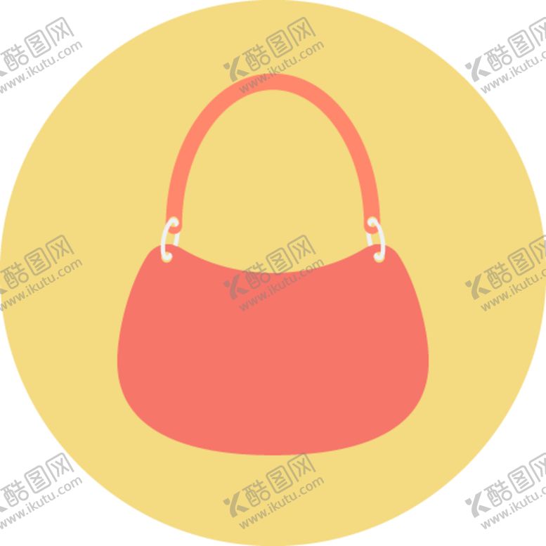 编号：25535209130114397712【酷图网】源文件下载-女性手提包图标
