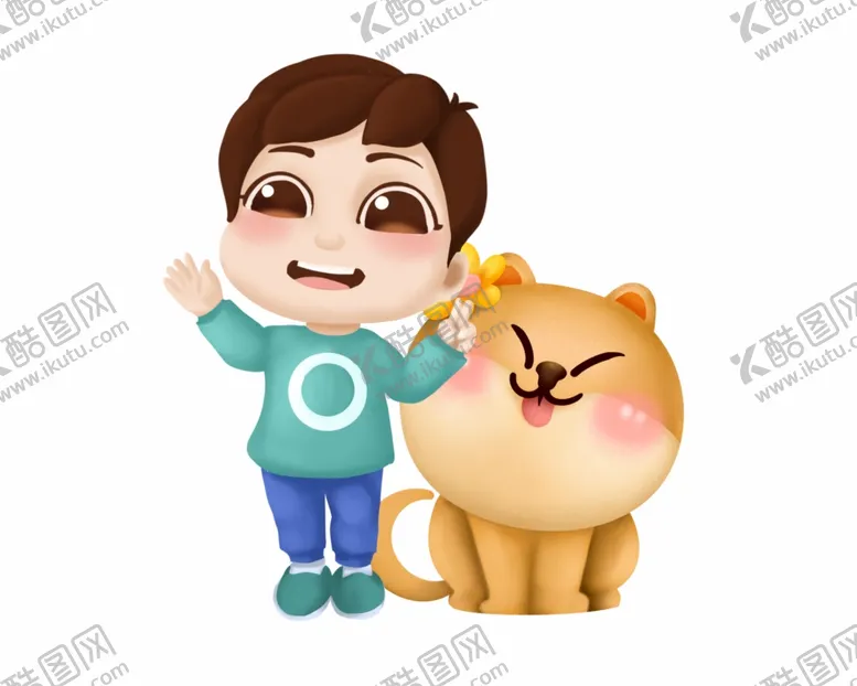 编号：51387503010721143844【酷图网】源文件下载-狗插画素材
