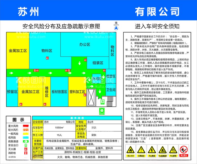 编号：90647803110443035271【酷图网】源文件下载-风险分布及应急疏散图安全须知