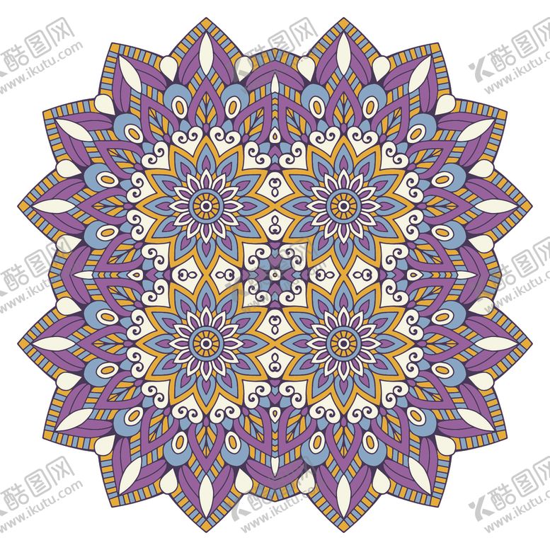 编号：95414409202118346285【酷图网】源文件下载-复古民族花纹