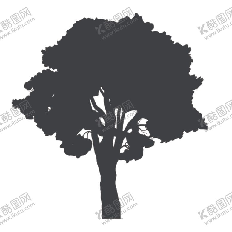 编号：59607207081105171065【酷图网】源文件下载-植物树木剪影
