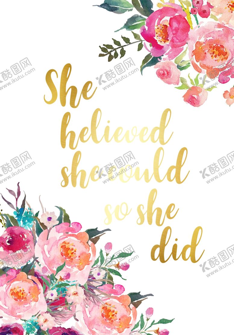 编号：59831010161323275443【酷图网】源文件下载-手绘卡通花环花卉公主房装饰画