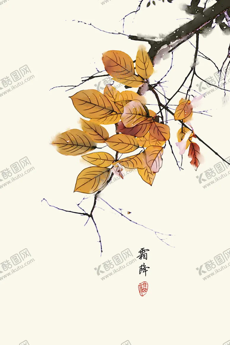 编号：07284609241535409467【酷图网】源文件下载-新中式古风民俗国画装饰画