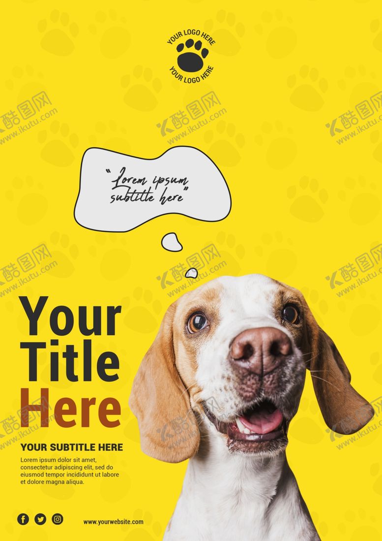 编号：17848206301532379375【酷图网】源文件下载-宠物海报