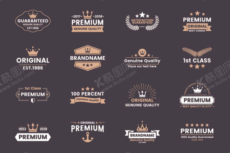 编号：74302010112040132524【酷图网】源文件下载-复古徽标