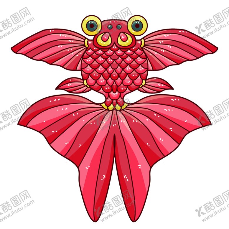 编号：64332407040320156499【酷图网】源文件下载-国潮金鱼风筝