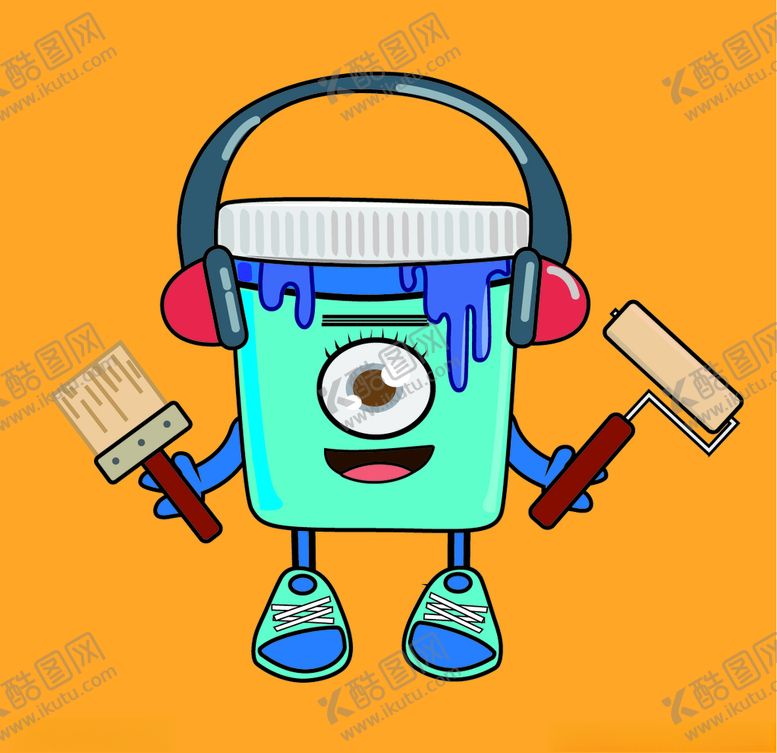 编号：14907707032301577199【酷图网】源文件下载-油漆桶