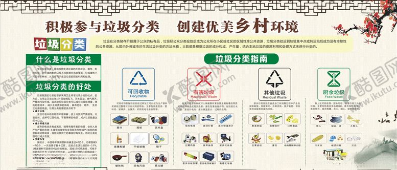 编号：72481509190555087471【酷图网】源文件下载-乡村垃圾分类