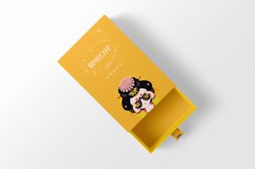 包装盒样机裹披萨方纸珠宝
