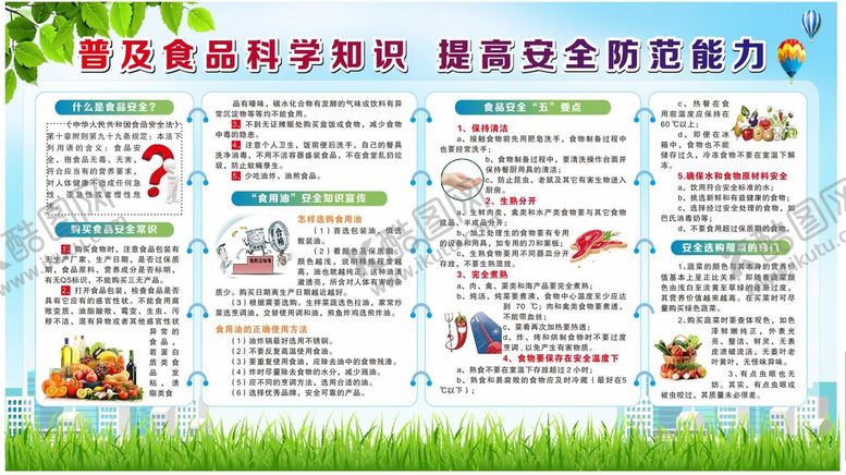 编号：81836512012158233974【酷图网】源文件下载-食品安全健康宣传栏
