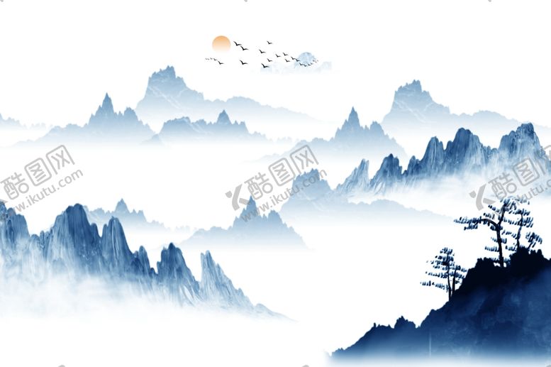 编号：58460807071414108693【酷图网】源文件下载-水墨山水