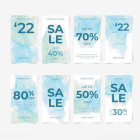 清新风格促销海报模板