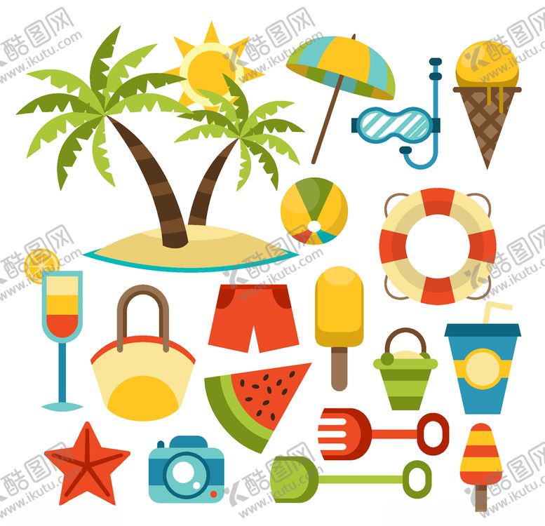 编号：42050710041750303010【酷图网】源文件下载-夏日元素