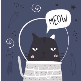 卡通猫狗创意插画