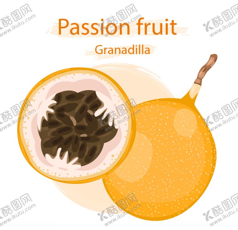 编号：27837409161015115535【酷图网】源文件下载-百香果水果蔬菜