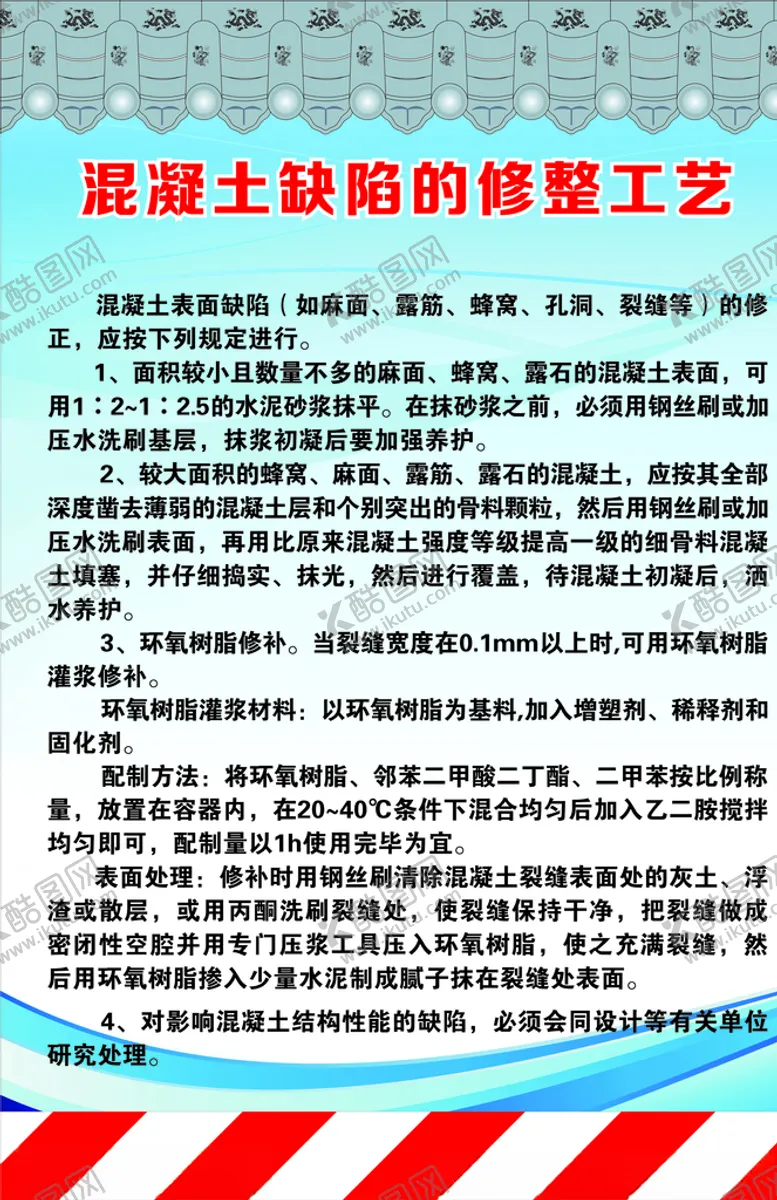 编号：37385309261905057839【酷图网】源文件下载-建筑工艺标准指引混凝土修整