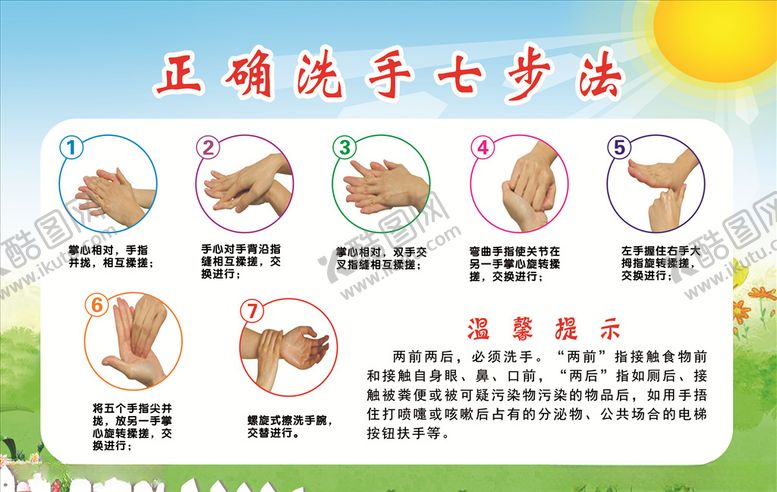 编号：68819407060951516491【酷图网】源文件下载-正确洗手七步法
