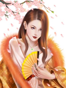 板绘插画-CG古风人物