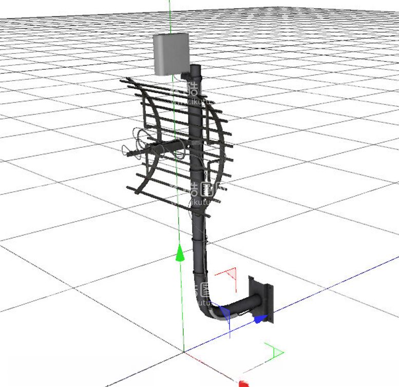 编号：96974902082326308763【酷图网】源文件下载-C4D模型天线