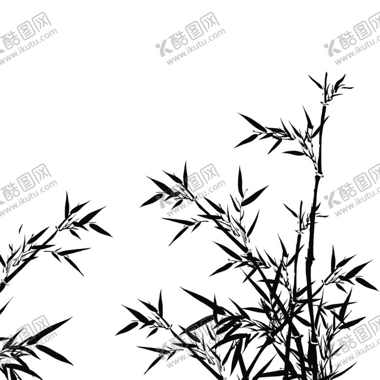 编号：86116604290805122928【酷图网】源文件下载-水墨竹子