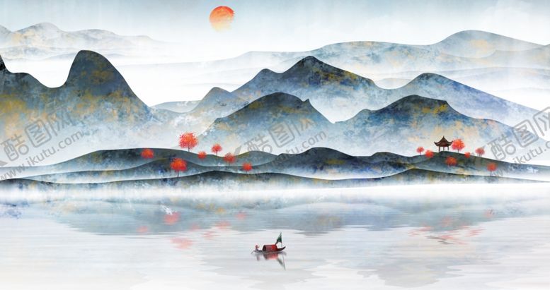 编号：96271910031410183354【酷图网】源文件下载-水墨山水