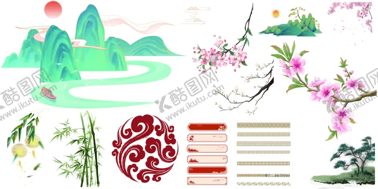 编号：28020406291734537324【酷图网】源文件下载-中式传统元素设计素材
