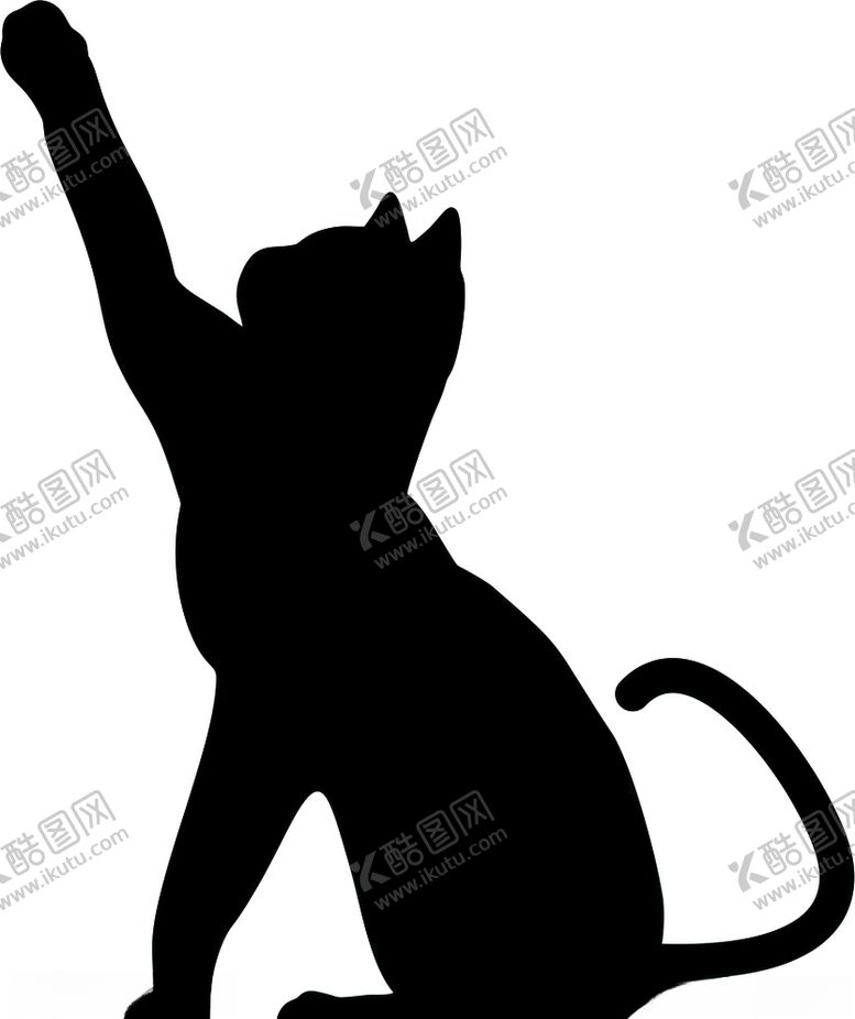 编号：88053210050628433350【酷图网】源文件下载-猫剪影