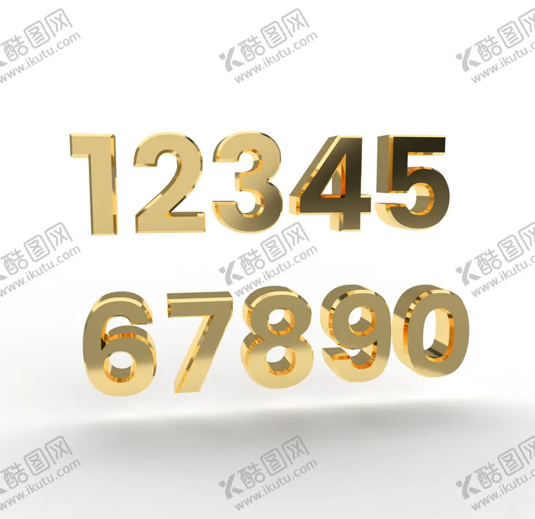 编号：27756303150959127465【酷图网】源文件下载-金属数字