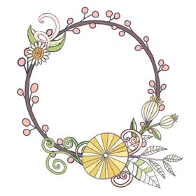 小清新花朵植物插画