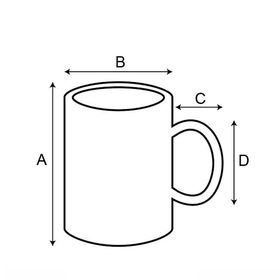 陶瓷杯子线条图