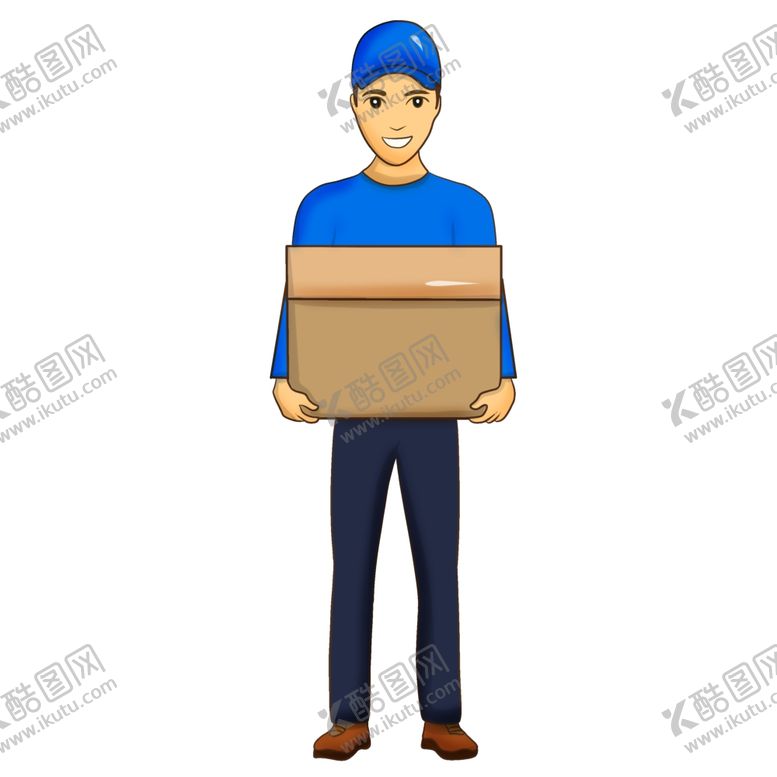 编号：92173610121950175207【酷图网】源文件下载-快递员