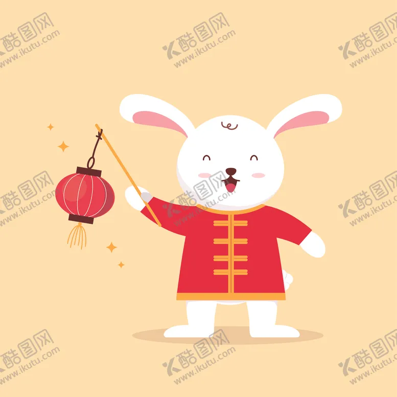 编号：58765112131640303365【酷图网】源文件下载-2023新年卡通兔子