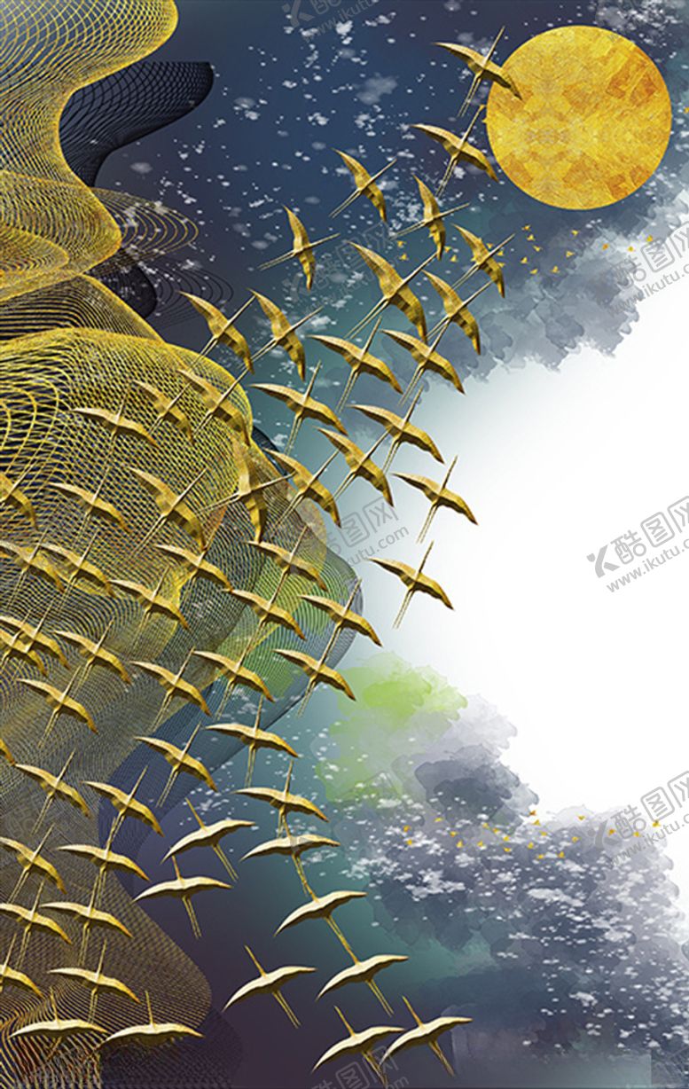 编号：34033003281333546936【酷图网】源文件下载-装饰画晶瓷画玄关画